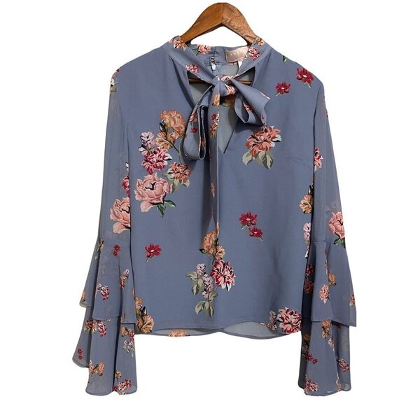 Keepsake The Label Women's Evolve Floral Ruffle Bell Blouse Midi Skirt Set Small - Picture 3 of 12